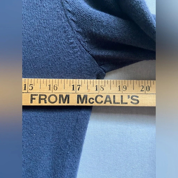 Roots organic  cotton knit 3/4 sleeve sweater cardigan Sz M - Picture 7 of 10